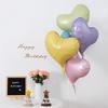 Pastel-Colored Birthday Party Balloons Large Red Heart-Shaped Foil Balloons Perfect For Valentine'S Day And Weddings