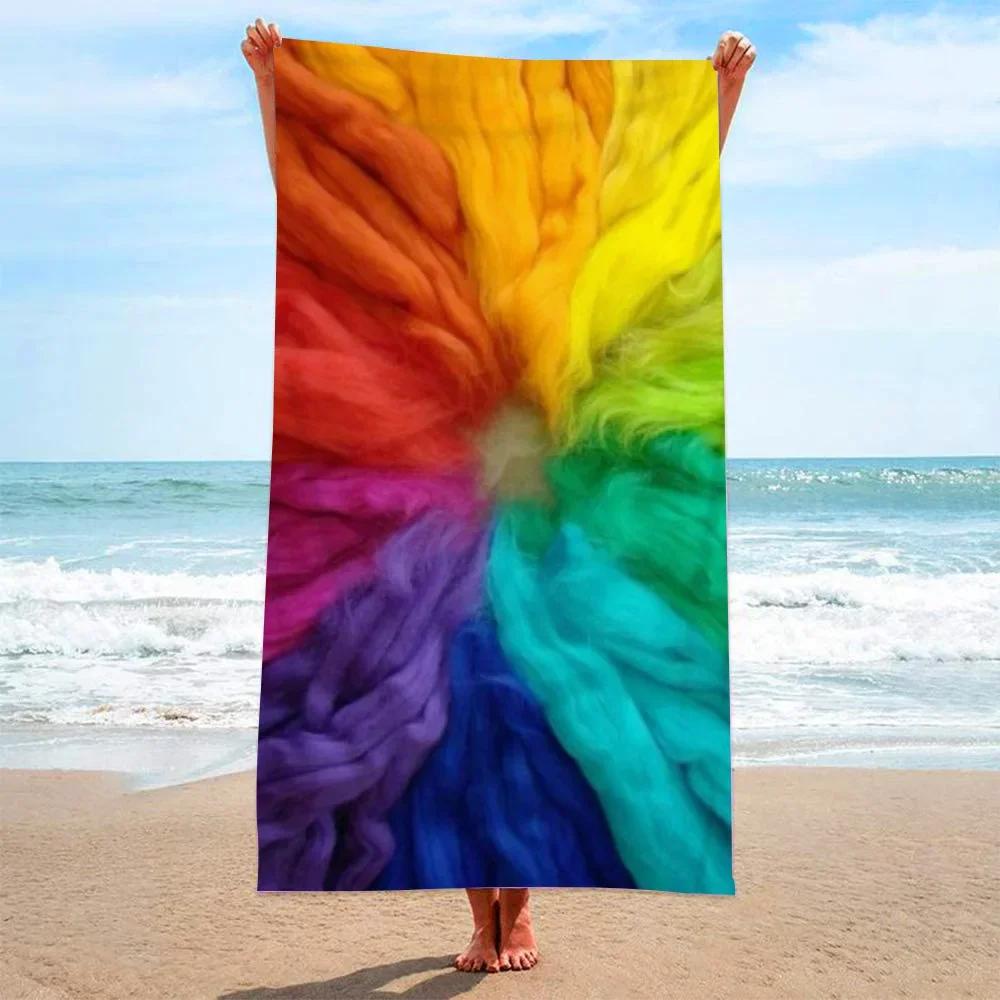 Abstract 3D Geruit Mooie Strandlaken Zandloos Badlaken Zomer Badjassen toalla tumbona voor Man Vrouw