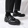Fashion Fashion Versatiletassel Loafers Luxurious Rubber Thick Soled Comfort Business Commuting Leather Shoes Men's Casual Driving Shoes