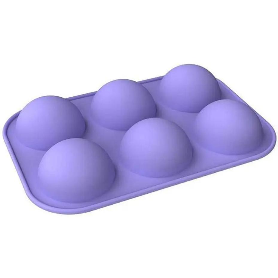 6 Löcher Halbkugel Kugel Schokolade Silikonform Runde Halbkugel Kuchen Silikon Backformen für Dessert DIY Jelly Dome Mousse
