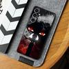 Black Soft Phone Cover Case for Samsung Galaxy A51 A73 A36 A23 A53 A24 A55 A25 A71 A22 A52 A32 A41 A26 A72 A35 Cool Anime Eyes