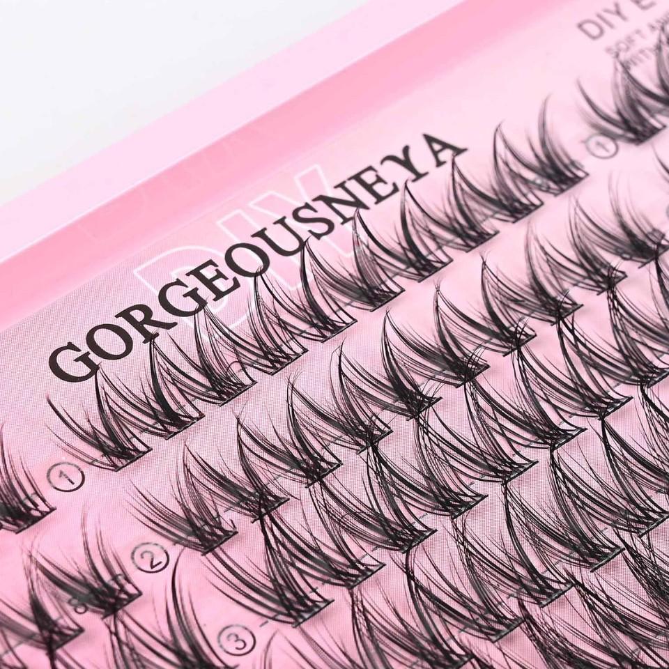 10 Rows Of Glue-Free Comics Diy False Eyelashes Single Cluster Natural Simulation Mother Is Not Naked Makeup Curl