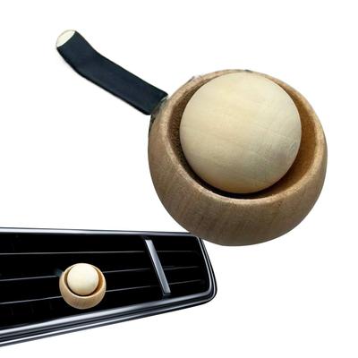 Car Fragrance Diffuser Flame-Proof Wood Odor Eliminator Flame-Proof Natural Wood Diffuser For Car For Automobile Home Bedroom