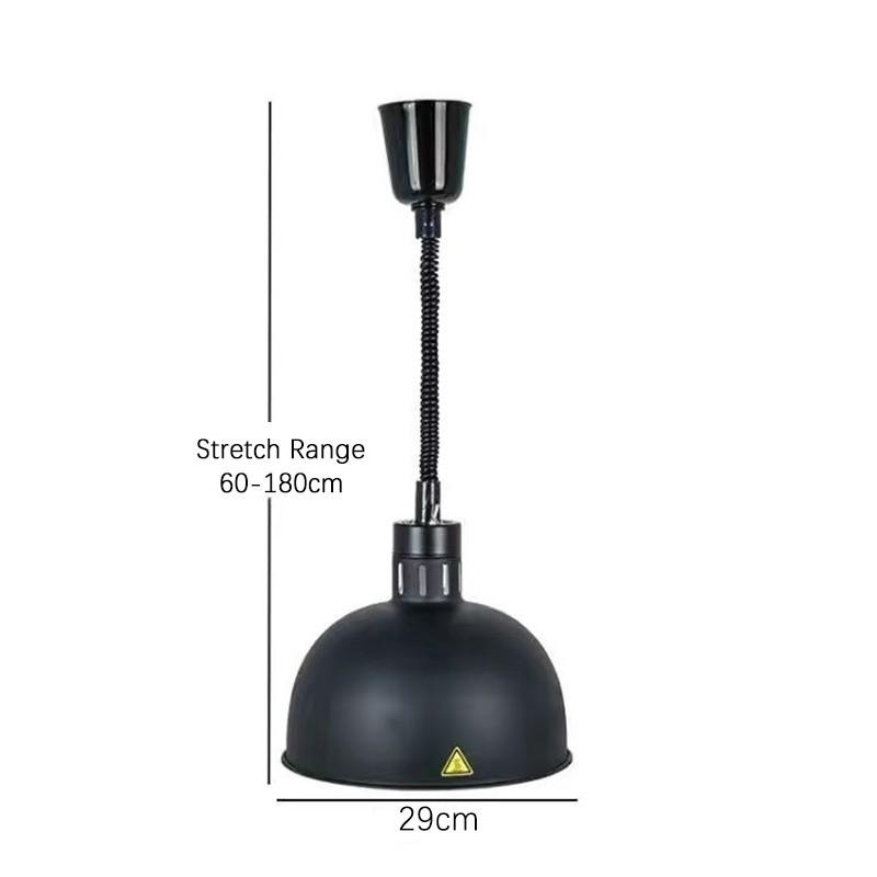 Komerciāla pārtikas sildīšanas lampa Restorāna teleskopiska