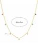 925 Silver Classic Sweet Colorful Zircon Tassel Necklace For Women Anniversary Personalized High Quality Fine Jewelry