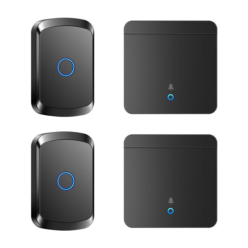 Wireless Smart Remote Doorbell with Long-Range Button and Large Panel Switch