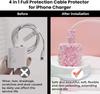 Glitter Model Suitable for iPhone 20w/18w Charging Head Cover 14/16 Cable Clip Data Cable Protective Cover