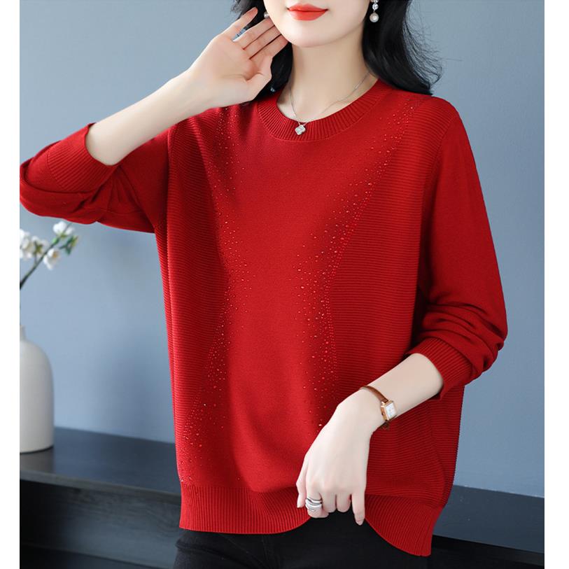 Spring and Autumn Sweater for Women Thickened Pullover Warm Knitted Sweater Long Sleeve Jumper Oversize Sweater Tops