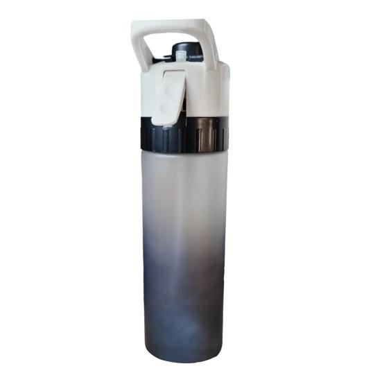 Spray Water Bottle Thermal Travel Water Cup BPA Free 650ml Large Capacity Drinkware for Outdoor Sports Fitness
