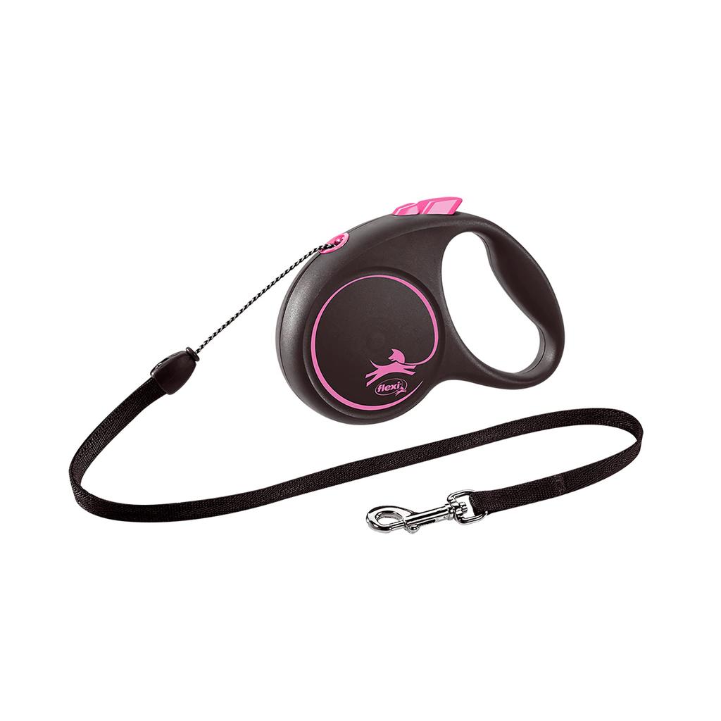 Flexi Black Design Cord S Than 5m Pink (Less 12kg) [Dog Lead]