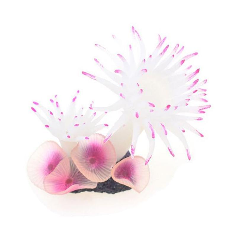 

Симуляція Силіконова прикраса Штучний корал Морське дерево Акваріум Озеленення акваріума білий