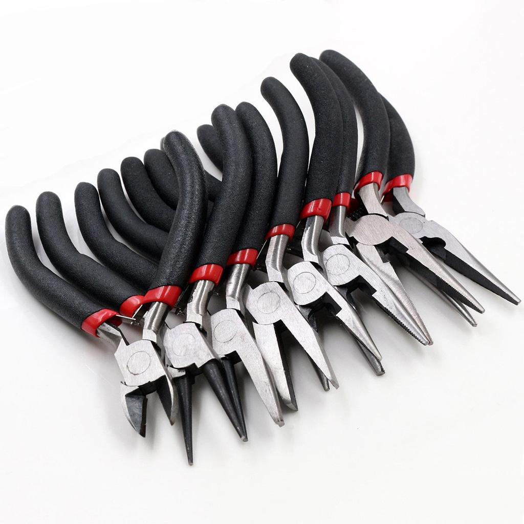 Multi-Functional Craft Pliers Set: Mini Vise, Diagonal Cutters, Needle-Nose for Handcraft and Jewelry Tools.