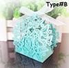 10 Pcs Hollow Butterfly Gift Paper Boxes Creative Laser Cutting Wedding Candy Dragee Box Cookie Carton Wrapping Package