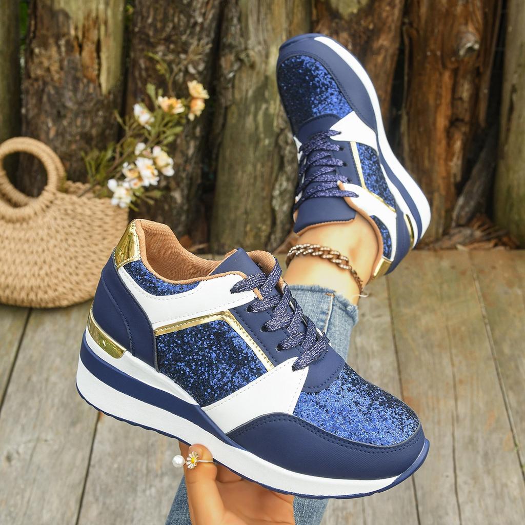 New Style Casual Shoes with Platform Heel and Thick Sole - Women's Single Shoes for Sports Activities Devotion