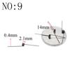 20 Stück Drahtdurchmesser 0,3 mm Mikro Mini 304 Edelstahl Torsionsfeder Für Schmuck