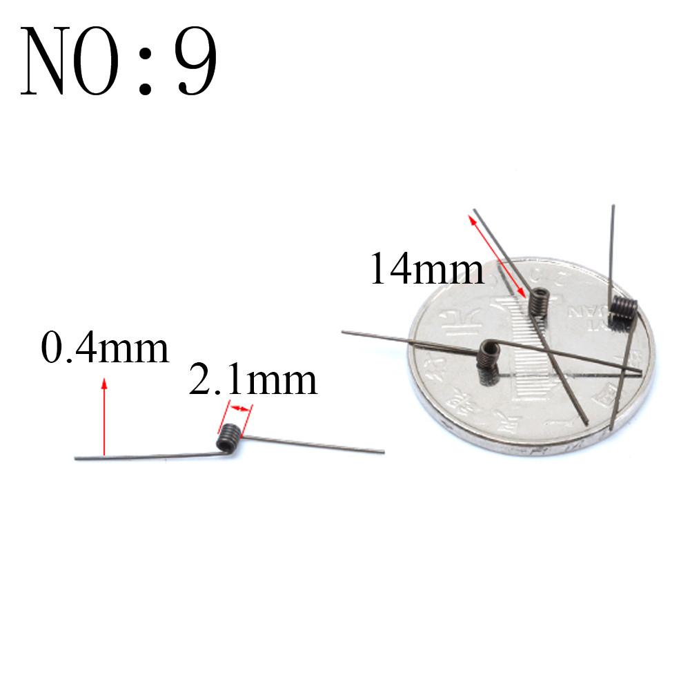20 Stück Drahtdurchmesser 0,3 mm Mikro Mini 304 Edelstahl Torsionsfeder Für Schmuck