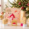 24-Day Christmas Advent Calendar Gift Refill Box Foldable DIY Advent Calendar Gift Empty Box Holiday Party Favors for Stationery