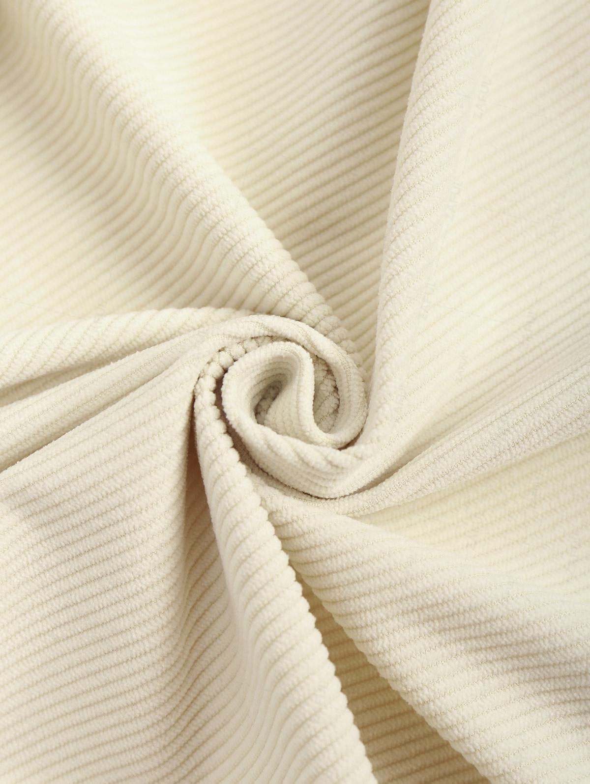 ZAFUL Рубашка из вельвета с двухцветными передними карманами и цветными блоками XXL света — фото 6