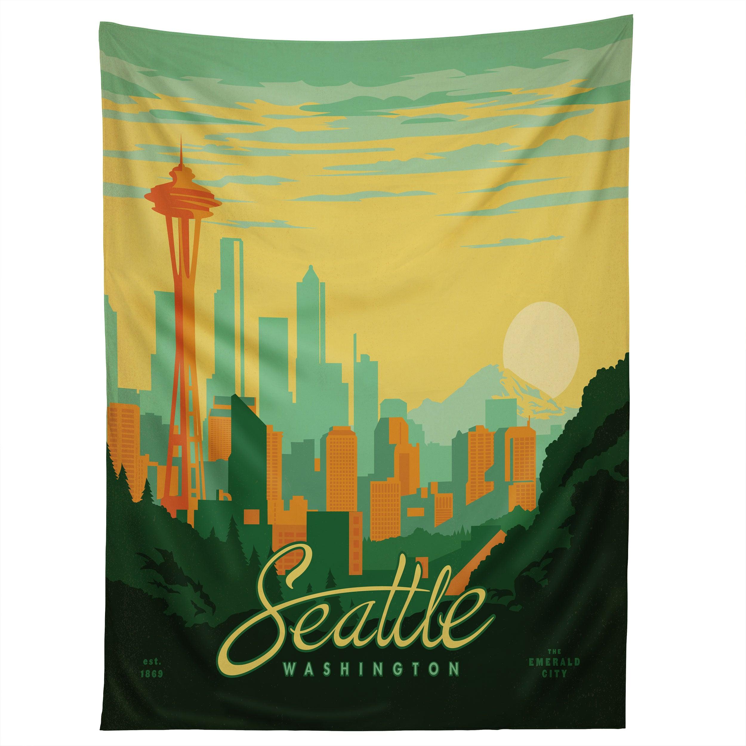 SEATTLE tapestry 75x100