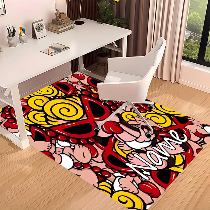 Custom Personalization Hysterical Mini Print Area Rug - Soft, Washable Non-Slip Indoor Mat,Living Room,Home&Office Decorative Rug