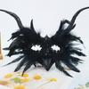 Pírková Vrána Maškarní Masky pro Ženy Dívky Benátské Masky Párty Večerní Plesové Masky Halloween Cosplay Kostýmy