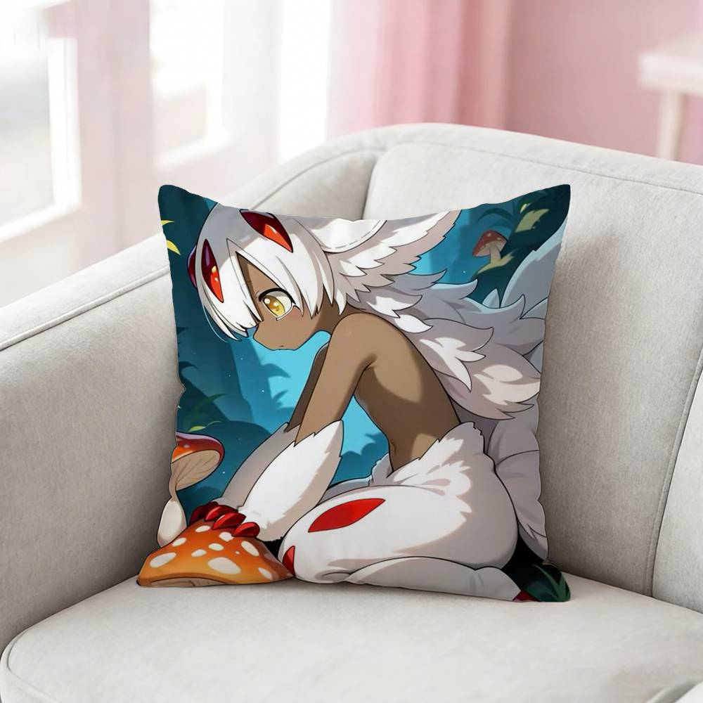 Made In A-Abyss F-Faputa Icon Pillow Case Pattern Printed Pillowcase For Living Room Sofa Cushion Cover