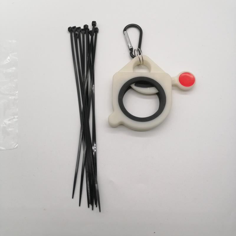 Portable Cable Tie and Hardware Tool Storage Rack with Fluorescent Organizer