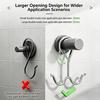 1/5/10Pcs Heavy Duty Double Utility Hooks with Buckle Multi-use Hangers for Clothes Towels Camping Home Use