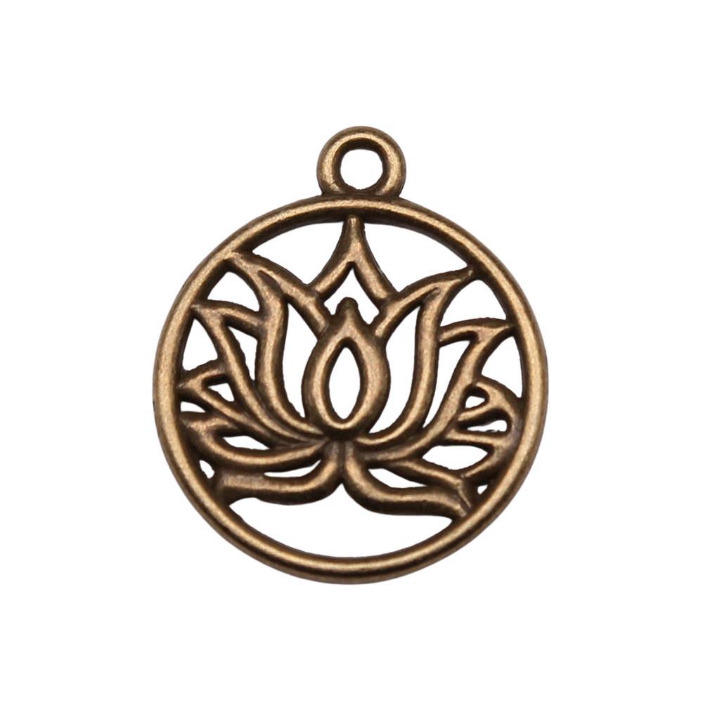 Roses Lotus Flower Charms Sunflowers Pendants For Floral Themed Jewelry Making