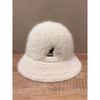 Used KANGOL FURGORA CASUAL Bell-shaped Hat Ivory M Size
