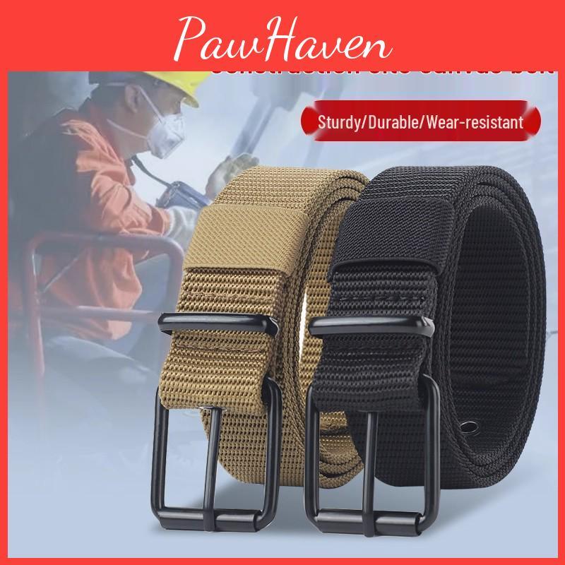 Pin Leather Canvas And Mens Buckle Belt Sturdy Versatile Extended Length Ideal For Military Training And Students