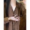 Hand-Woven Pine Nut Wood Bead Necklace - Chinese Retro Style Versatile Fashion Accessory