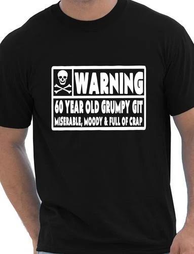 

60 Year Old Git Mens Funny 60th Birthday Gift Fathers Day T shirt Size S-XXL 4XL