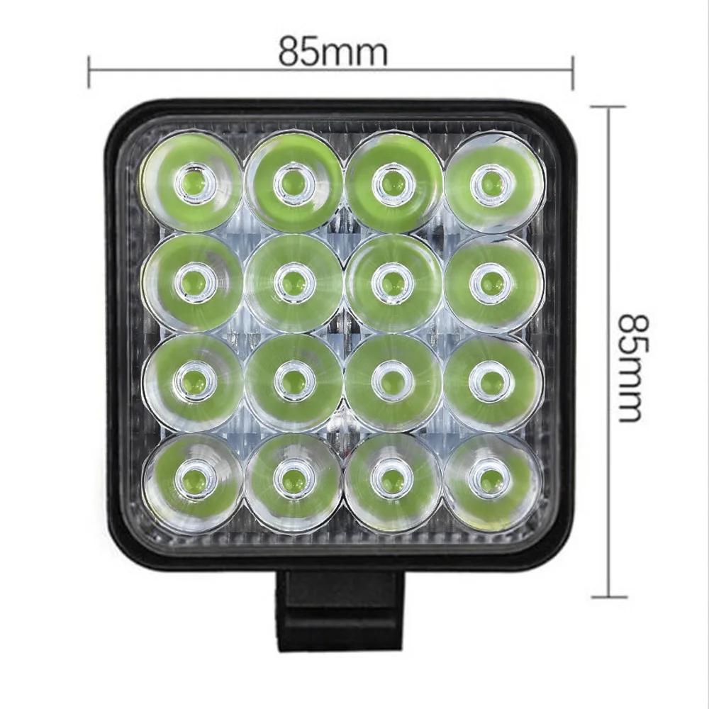 12V 24V LED Light Bar 48W 6000K Mini LED Work Light Off Road Spotlight For Jeep Truck Waterproof Car SUV ATV LED Headlights