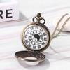 Pocket Watch Taiji Bagua Yin Yang Antique Pendant Watch Analog Display Waterproof Pocket Watch Chinese Style Necklace Sweater Chain Bronze Birthday