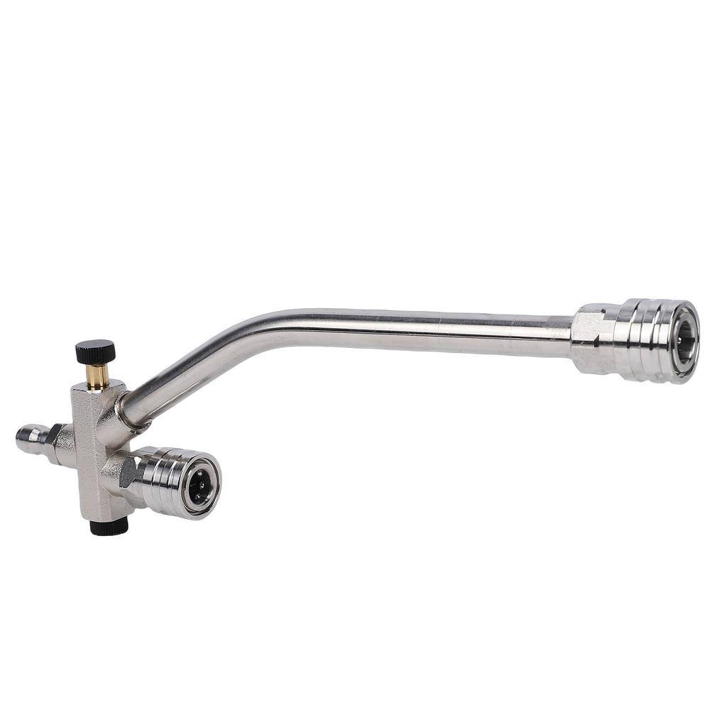 Dual Connector High Pressure Washer Wand with 5 Nozzle Tips 1 4 Inch Quick Connect Foam Cannon Spray Wand