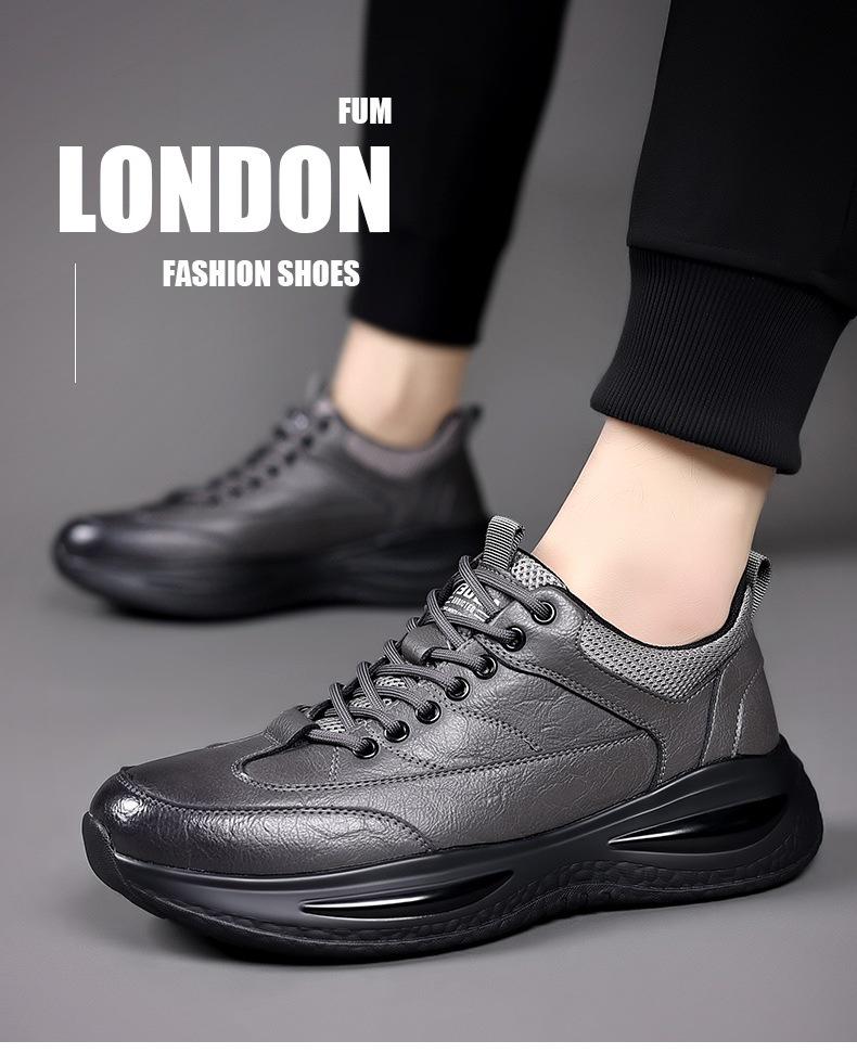 2025 Men's Spring & Autumn Trendy Casual Leather Sports Shoes