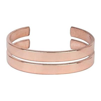 HindCraft Copper Bracelet for Men & Women - Designer Kada - Ideal Gift - Adjustable Bracelet - Jewelry