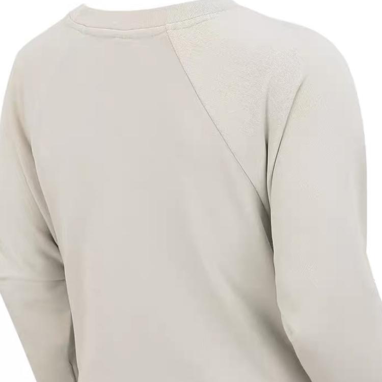 Nike Top Versa Solid Color Crewneck Sweatshirt Women tops Ochre-Sand White CD8794-008