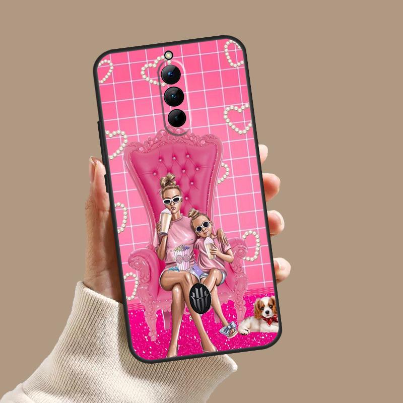 Super Mom Baby Girl Son Daughter Case For ZTE Nubia Red Magic 10S 9S 8S 8 9 10 11 Pro Plus 5G 6R 6 7 6S 7S Pro 10 Air Cover
