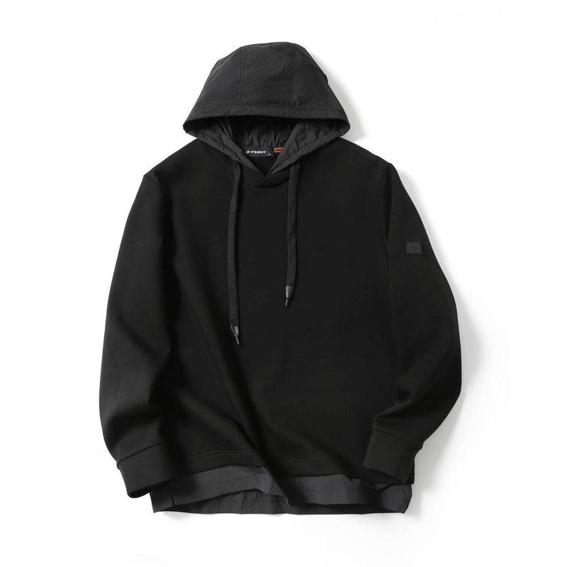 Hooded Sweatshirt for Men, Fleece-Lined and Thickened, Trendy Brand for Spring and Autumn, 2024 New Long-Sleeve Top, Foreign Trade Men's Jacket