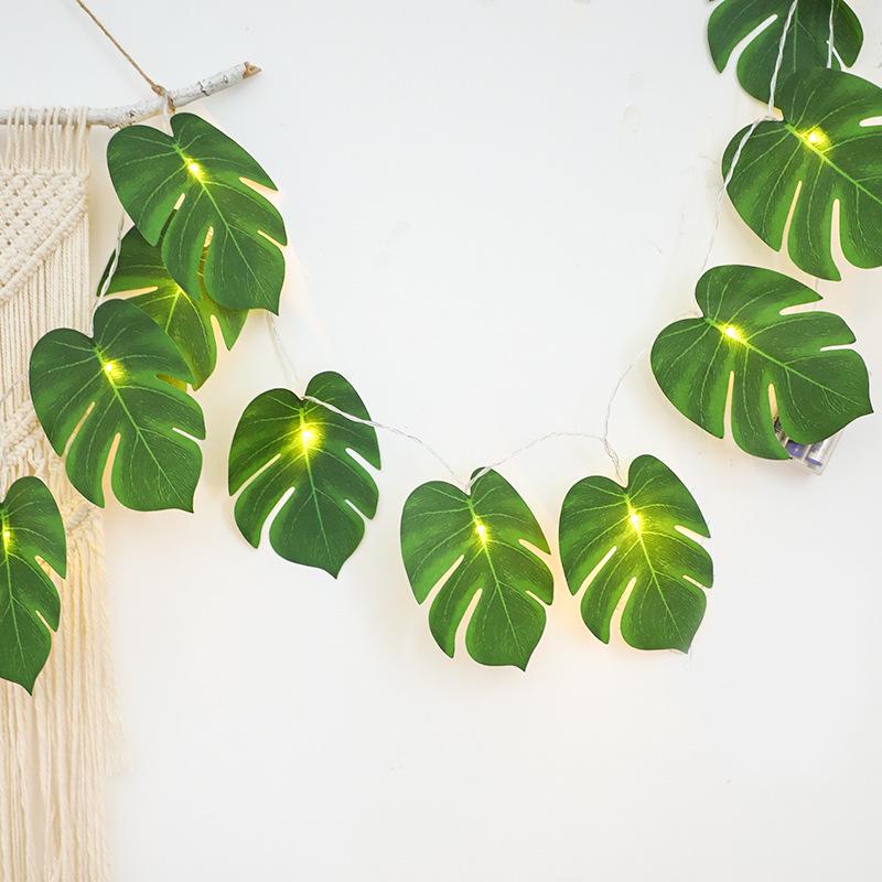 LED Colorful Tortoise Shell Leaf String Lights for Christmas & Home Décor 2m 10 lights