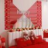 Double Happiness Wedding Bedroom Decoration Set