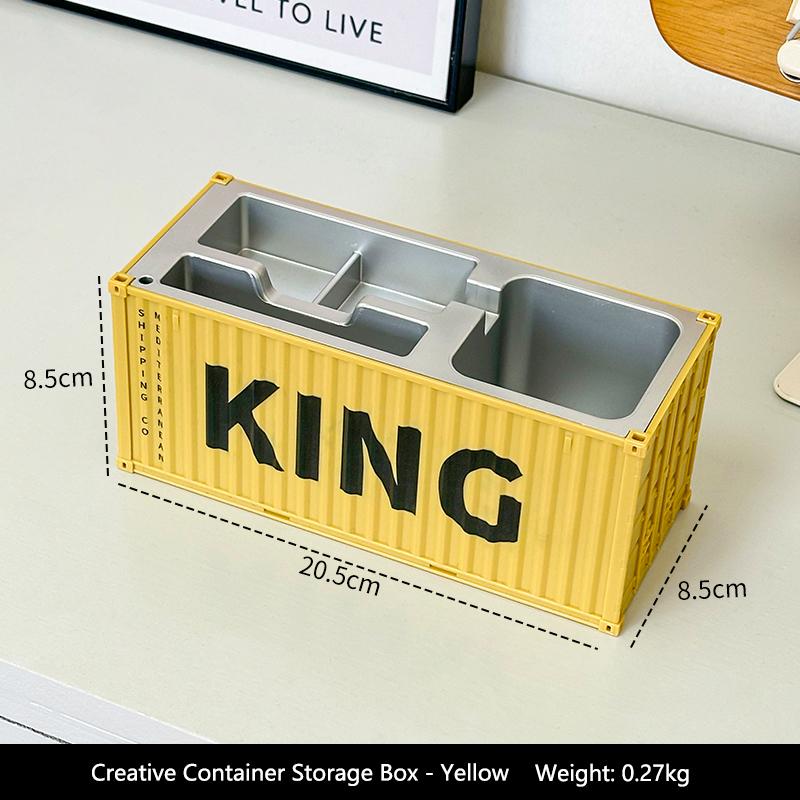 Creative Container Storage Box Mini Simulation Container Model Storage Box Office Desk Home Decoration Ornaments Gift