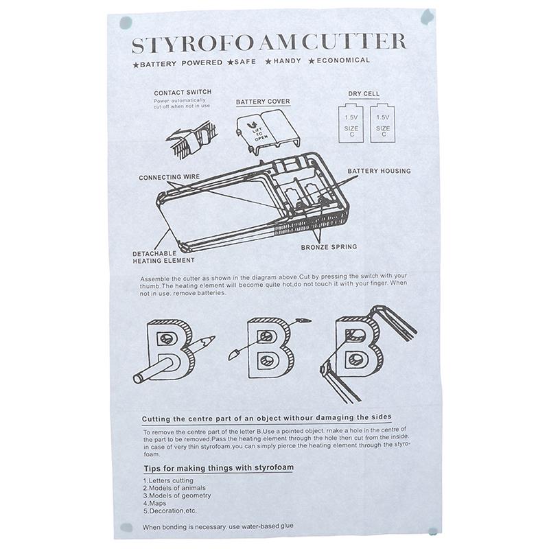 1Set  Wire Foam Cutter Small Electric Styrofoam Polystyrene Craft Tool