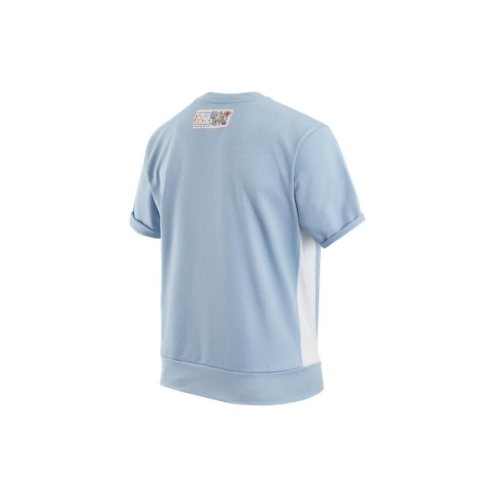 Nike Cartoon Patchwork Training Crew Neck Short Sleeve T-Shirt Men Tops Blue DV3201-425