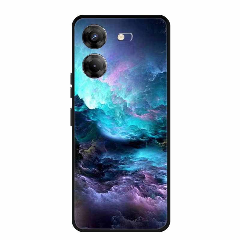For Tecno Pova 5 Phone Case 6.78" Coque Black Bumper Silicone Soft Back Cover Case For Tecno Pova 5 Case Pova5 Funda Para Capa