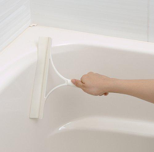 Yamazaki Sangyo Satto Water Drainage Wiper White