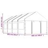 VidaXL Belvédère avec toit blanc 8,92x4,08x3,22 m polyéthylène, tente de fête, chapiteau, abri à auvent, pavillon, tente 3155488