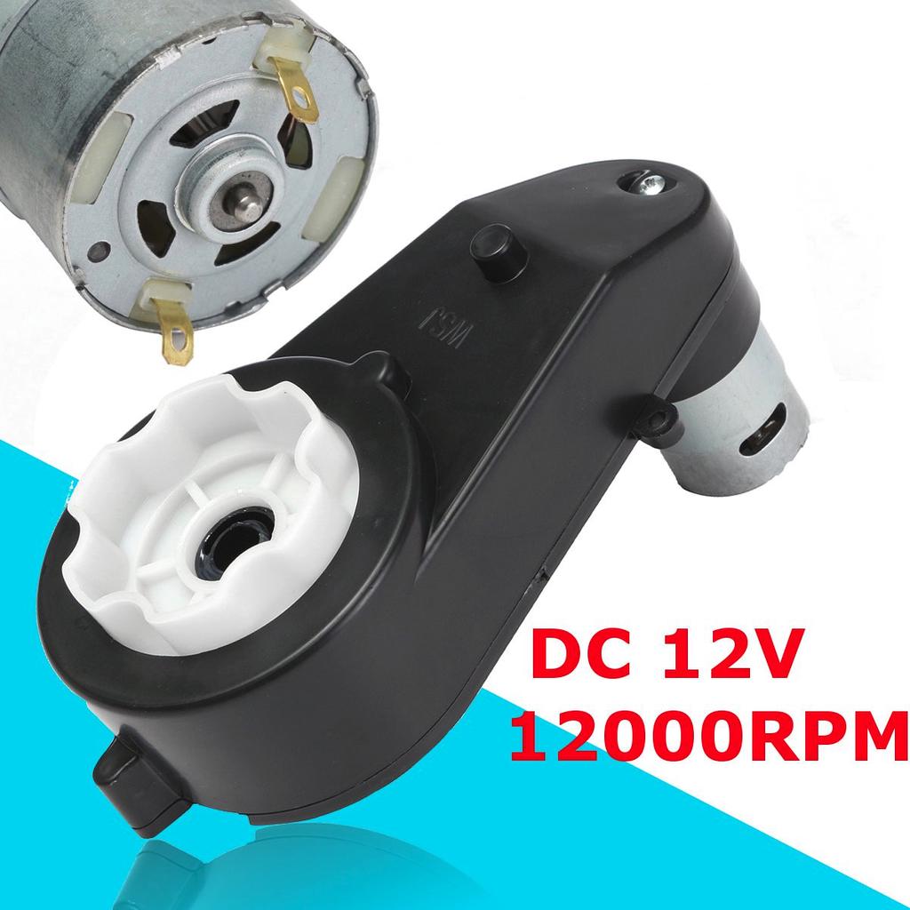 Details about / 12000-20000RPM 12V Electric Motor Gear Box For Kid Ride On Car Bike Toy Spare